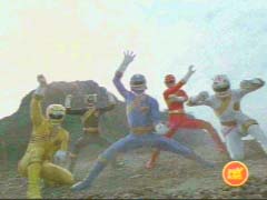 Blue Ranger leads off the attack